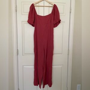 Free People brick red jumpsuit!